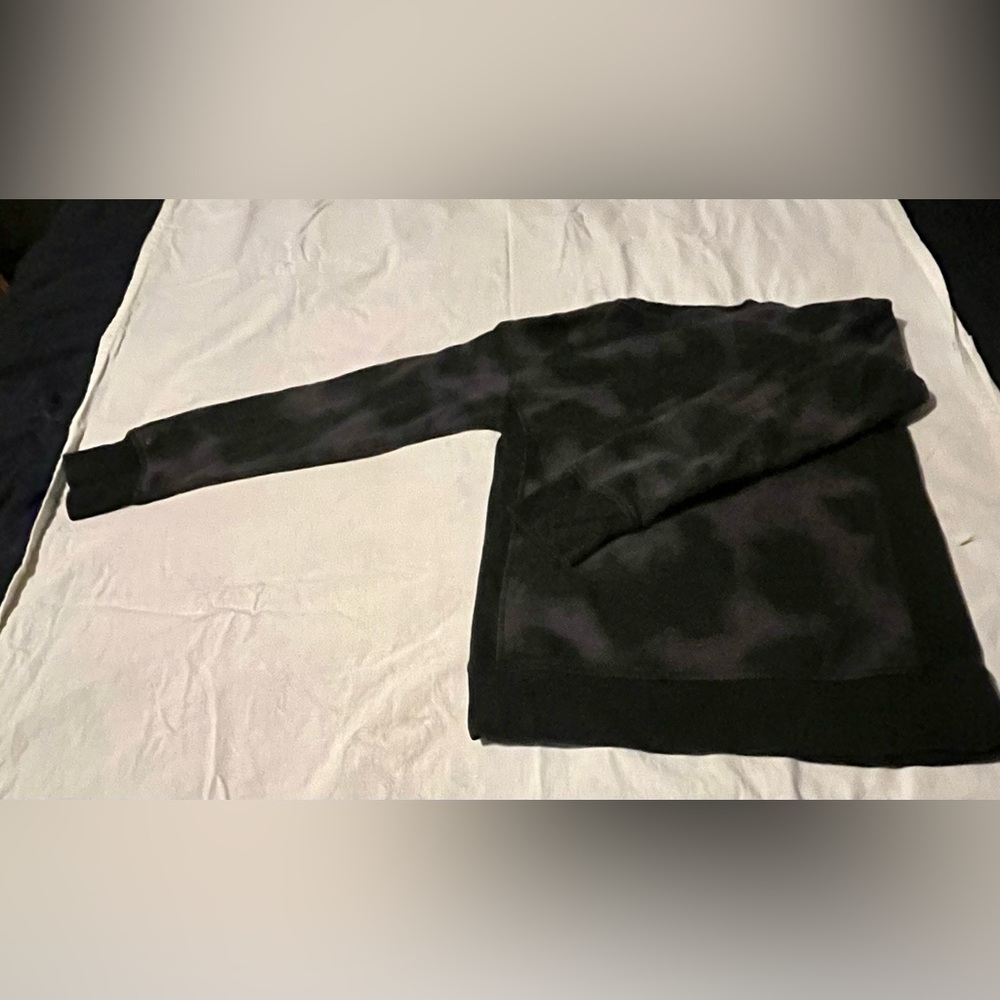 Black and grey pull over sweater
